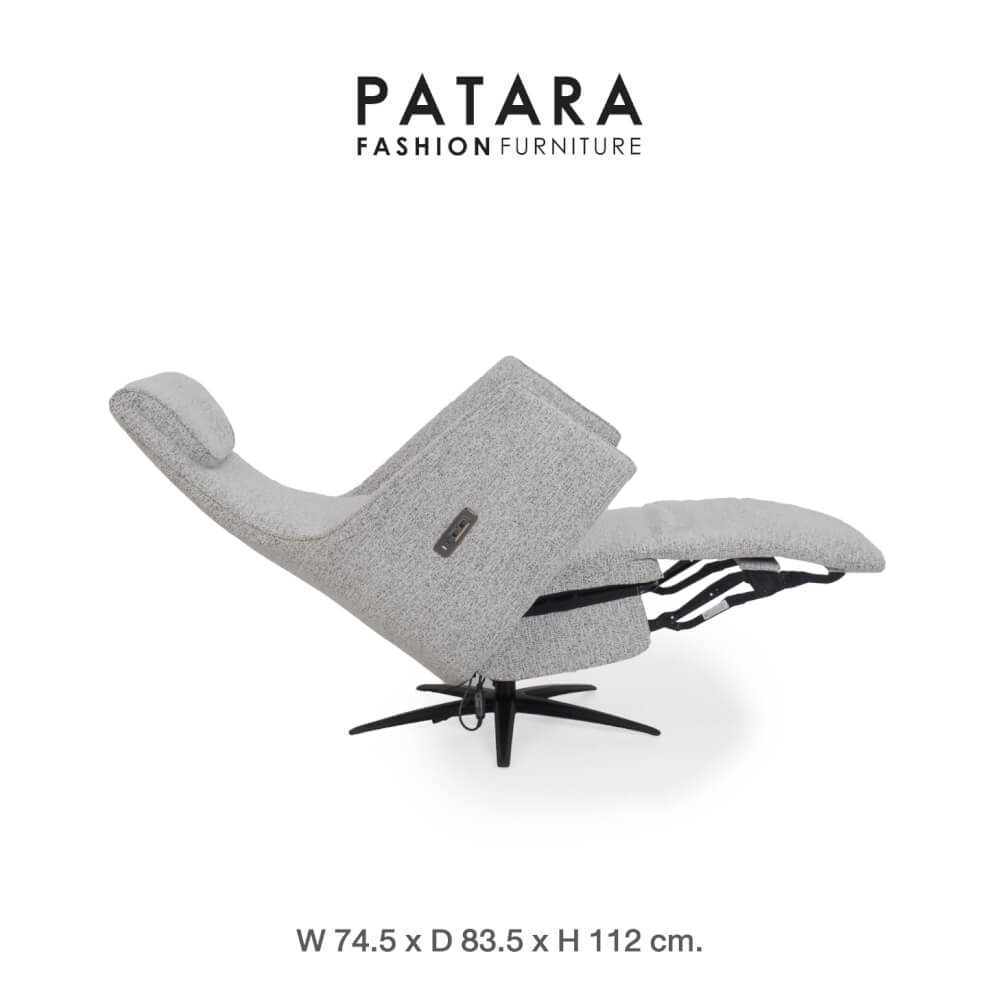 โซฟาปรับไฟฟ้า PATARA รุ่น UNIVERSE สีเทา 