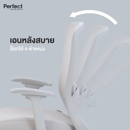 เก้าอี้ทำงานเพื่อสุขภาพ PERFECT รุ่น HIFU/MG สีเทา_4