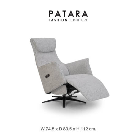 โซฟาปรับไฟฟ้า PATARA รุ่น UNIVERSE สีเทา _7