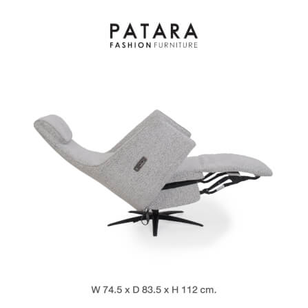 โซฟาปรับไฟฟ้า PATARA รุ่น UNIVERSE สีเทา _8