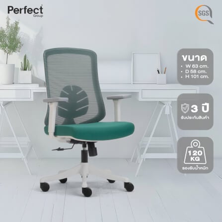 เก้าอี้ทำงานเพื่อสุขภาพ Perfect LEAF SERIES รุ่น POF-B089 สีเขียว_6
