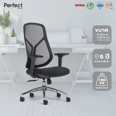 เก้าอี้ทำงานเพื่อสุขภาพ Perfect SWAN SERIES รุ่น 503BB สีดำ_7