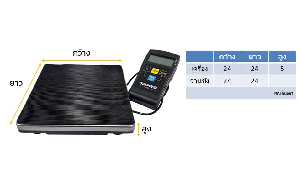 เครื่องชั่งน้ำหนัก SUNFORD AVS-25-K1