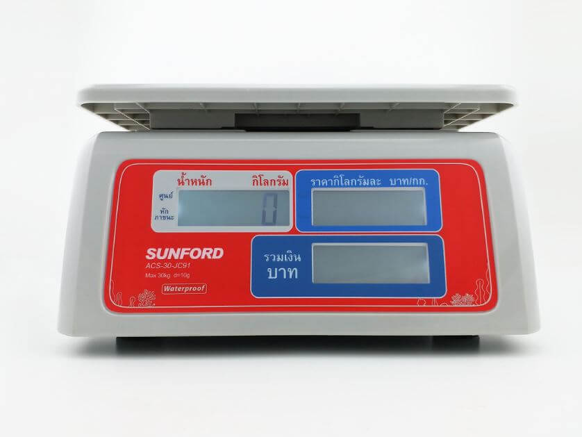 เครื่องชั่งน้ำหนักคำนวณราคา กันน้ำ SUNFORD ACS-30-JC81