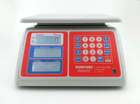 เครื่องชั่งน้ำหนักคำนวณราคา กันน้ำ SUNFORD ACS-30-JC81_3