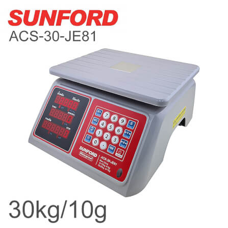 เครื่องชั่งน้ำหนักคำนวณราคา กันน้ำ SUNFORD ACS-30-JE81_4