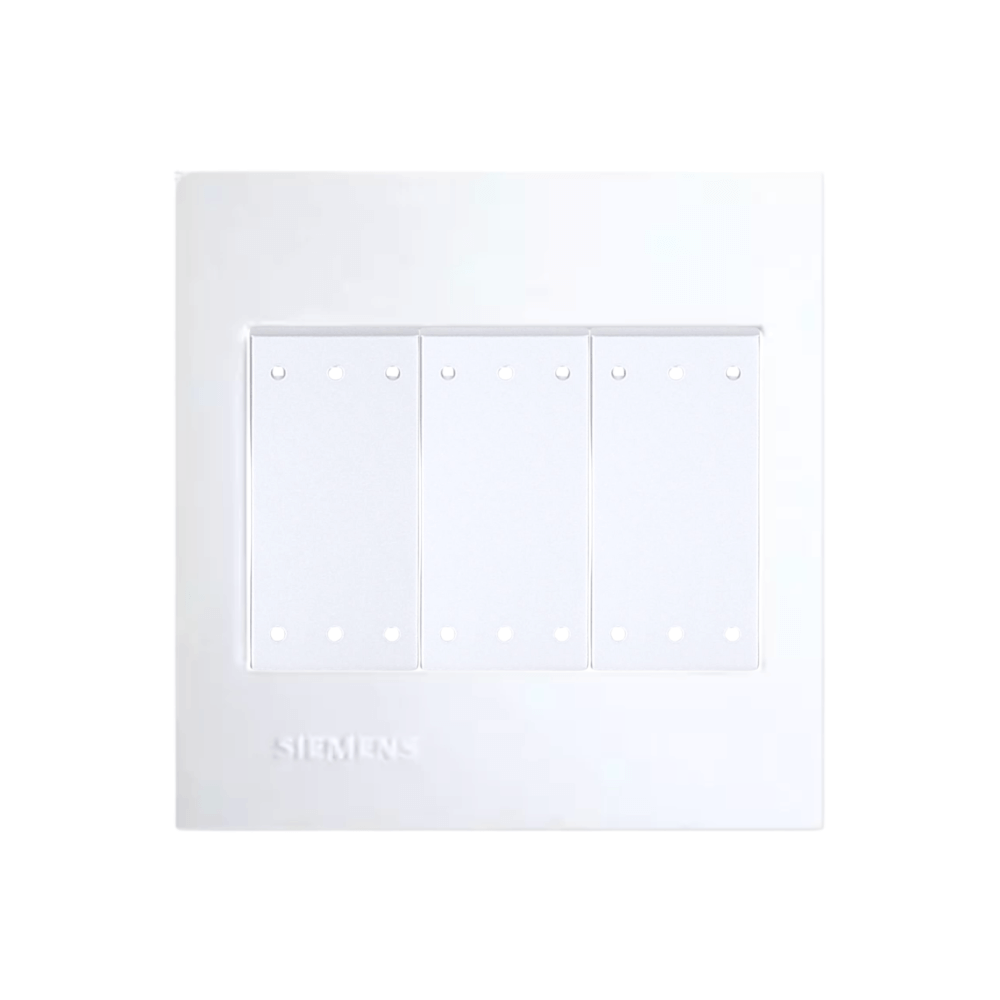 ชุดสวิตช์ 1 ทาง 3 ช่อง SIEMENS ขนาด 86MM สีขาว DELTA AZIO SERIES