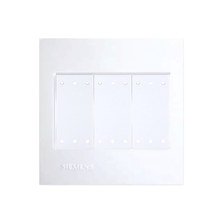 ชุดสวิตช์ 1 ทาง 3 ช่อง SIEMENS ขนาด 86MM สีขาว DELTA AZIO SERIES_0
