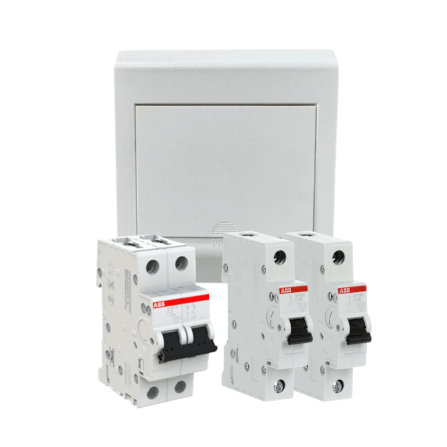 กล่องใส่เบรกเกอร์ 4 ช่อง ABB PSC104 Consumer Unit IEC IP40 Plastic Box & Cover_9