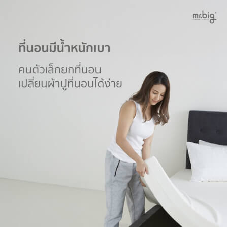 ที่นอน 6 ฟุต MR.BIG AEROSENSE เย็นสบาย น้ำหนักเบา ระบายอากาศได้ดี สีขาว_5