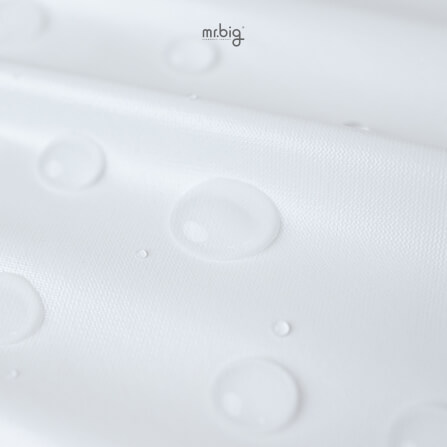 แผ่นรองกันเปื้อน 3 ฟุต MR.BIG กันน้ำ 100% ระบายอากาศ ป้องกันไรฝุ่น สีขาว_8