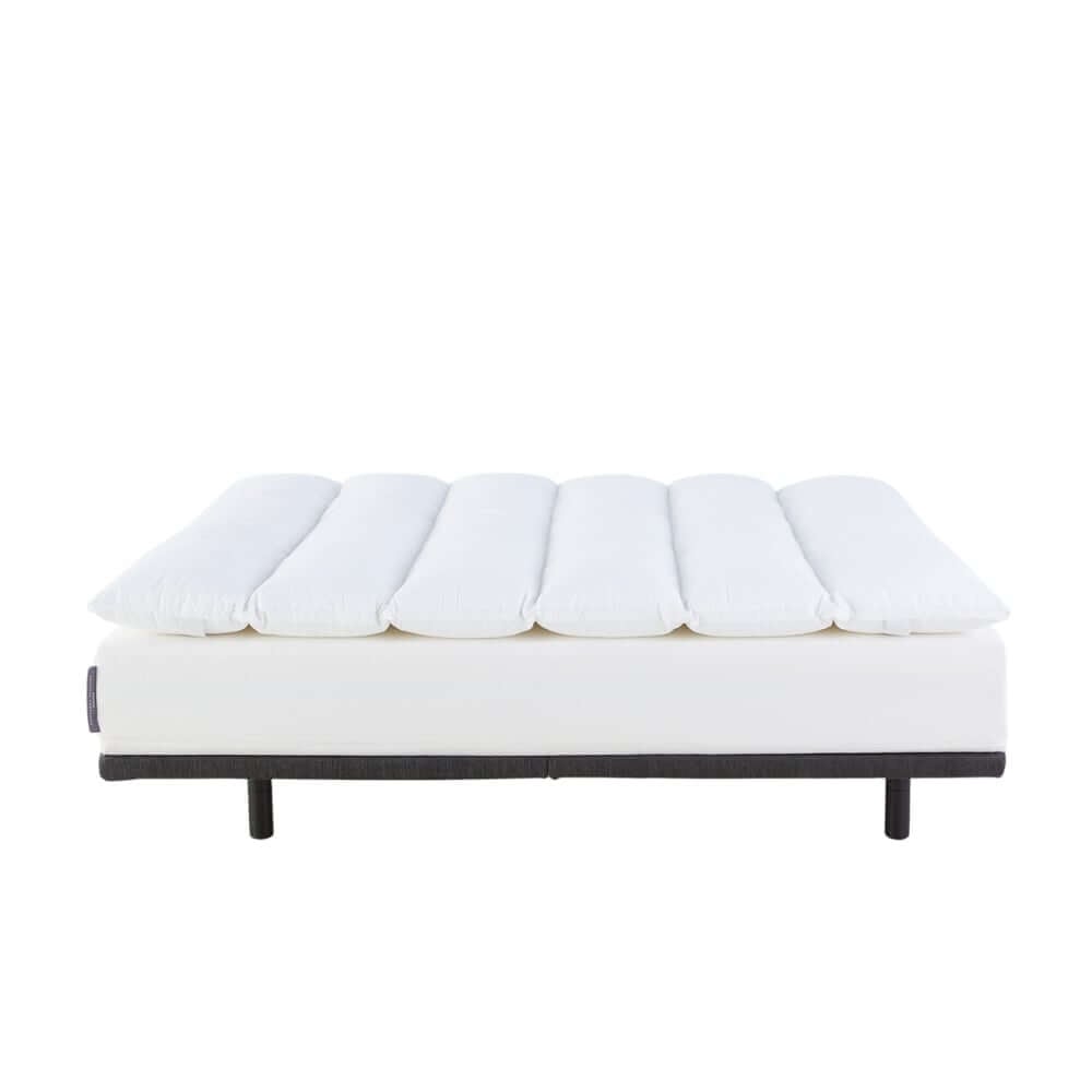 แผ่นรองนอน 5 ฟุต mr.big CloudComforter Topper ท็อปเปอร์เส้นใยนอนสบายแบบไร้จุดกดทับ สีขาว