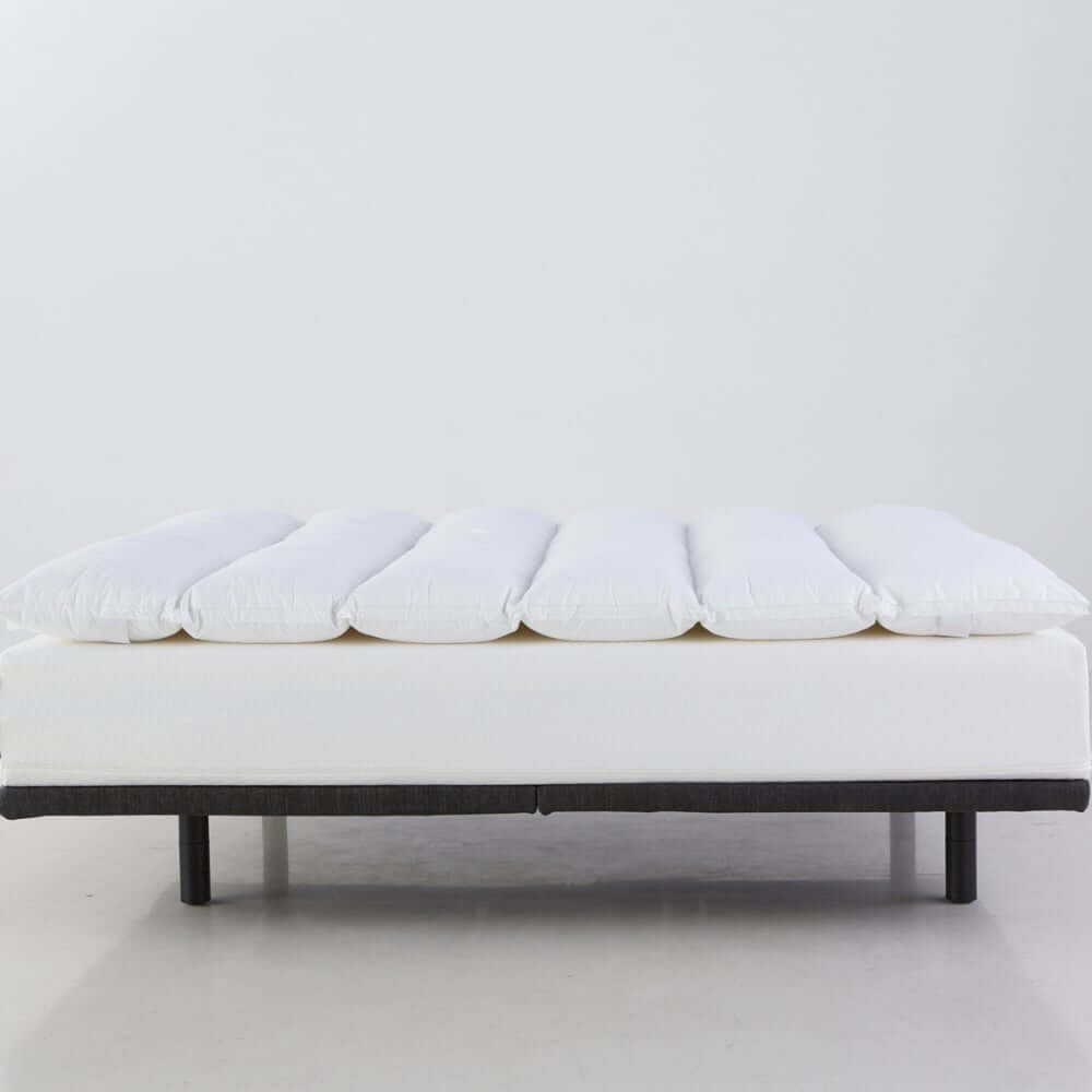 แผ่นรองนอน 5 ฟุต mr.big CloudComforter Topper ท็อปเปอร์เส้นใยนอนสบายแบบไร้จุดกดทับ สีขาว