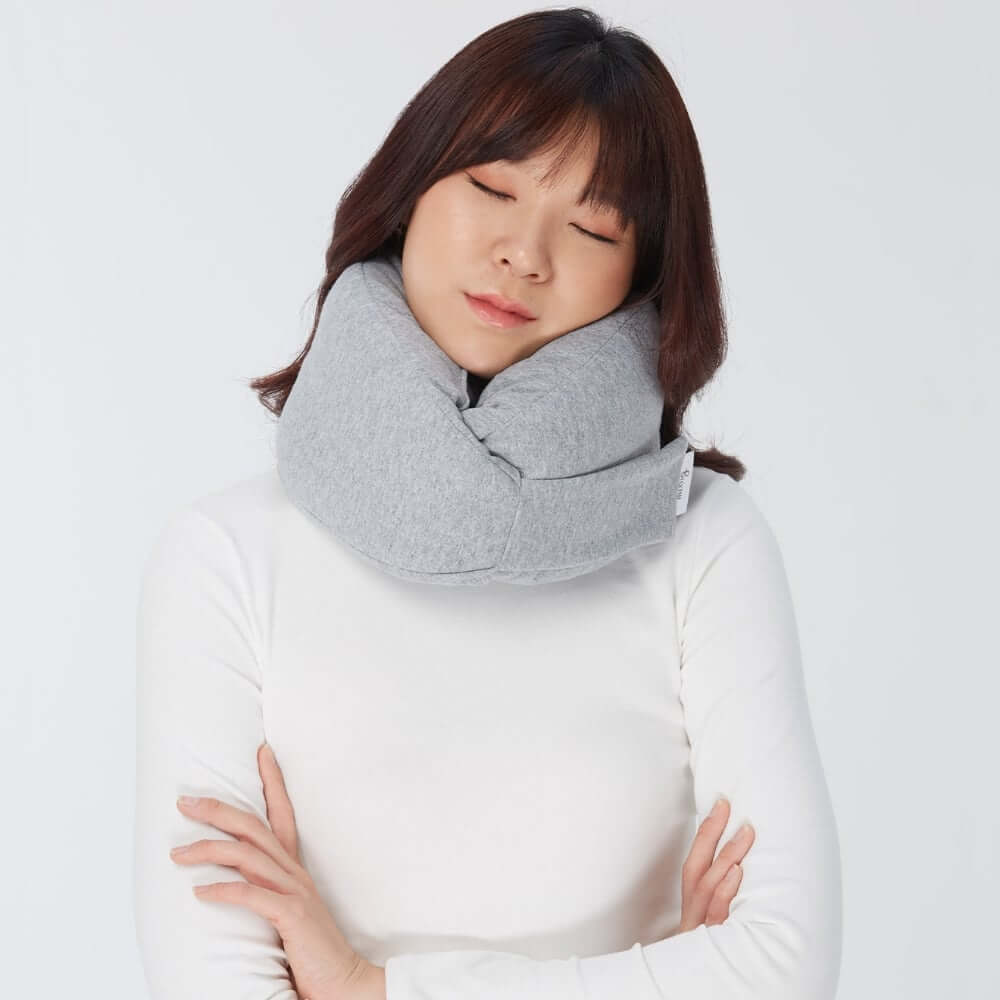 หมอนรองคอ สีเทา (L) หมอนรองคอ mr.big Travel Pillow Grey (L)