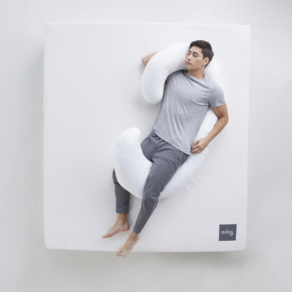หมอน Ergonomic mr.big สำหรับคนนอนตะแคง รุ่น Nine Pillow
