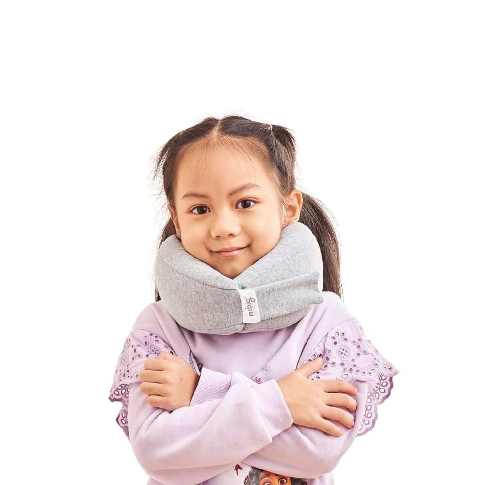 หมอนรองคอ mr.big รุ่น Junior Travel Pillow สีเทา (Large)