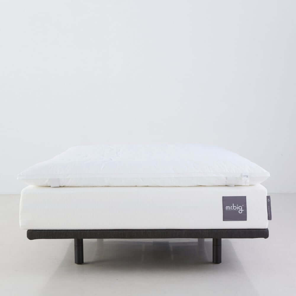 แผ่นรองนอน 5 ฟุต mr.big CloudComforter Topper ท็อปเปอร์เส้นใยนอนสบายแบบไร้จุดกดทับ สีขาว