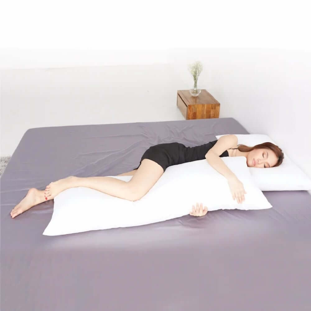 หมอนบอดี้ mr.big หมอนกอด Ergonomic 20x60 นิ้ว สีขาว