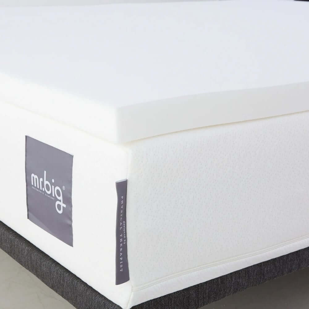 แผ่นรองนอน 5 ฟุต mr.big BodyBalm Topper สำหรับที่นอนแข็ง สีขาว