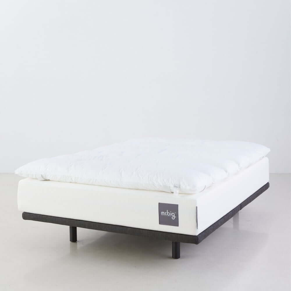 แผ่นรองนอน 5 ฟุต mr.big CloudComforter Topper ท็อปเปอร์เส้นใยนอนสบายแบบไร้จุดกดทับ สีขาว