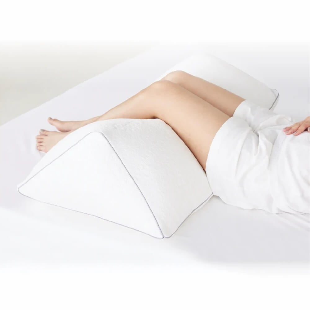 หมอน Ergonomic mr.big หมอนรองขา ผ่อนคลายกล้ามเนื้อขา หลังและเข่า สีขาว