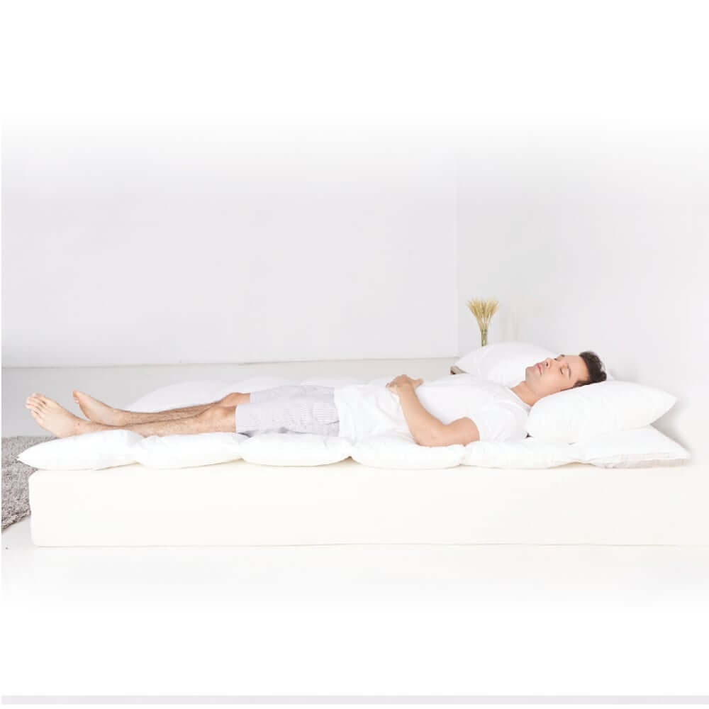 แผ่นรองนอน 5 ฟุต mr.big CloudComforter Topper ท็อปเปอร์เส้นใยนอนสบายแบบไร้จุดกดทับ สีขาว