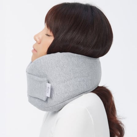 หมอนรองคอ สีเทา (L) หมอนรองคอ mr.big Travel Pillow Grey (L)_1