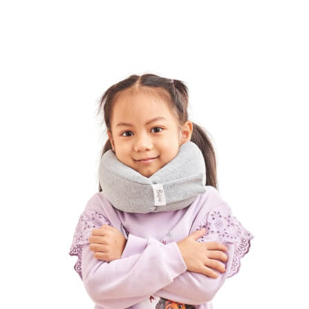 หมอนรองคอ mr.big รุ่น Junior Travel Pillow สีเทา (Large)_1
