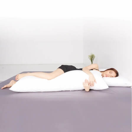 หมอนบอดี้ mr.big หมอนกอด Ergonomic 20x60 นิ้ว สีขาว_2