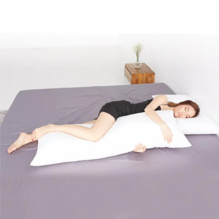 หมอนบอดี้ mr.big หมอนกอด Ergonomic 20x60 นิ้ว สีขาว_3