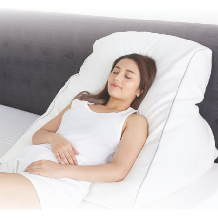 เช็ตหมอน mr.big Gerd Pillow เเละ Leg Pillow ชุดหมอนป้องกันอาการกรดไหลย้อน สีขาว_3