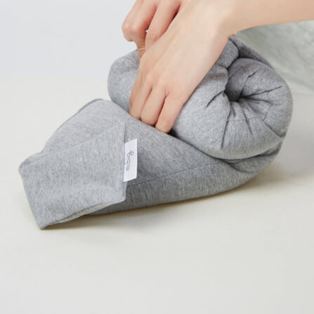 หมอนรองคอ สีเทา (L) หมอนรองคอ mr.big Travel Pillow Grey (L)_4