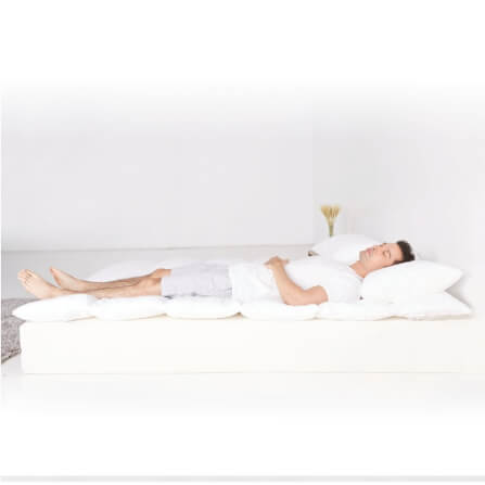 แผ่นรองนอน 5 ฟุต mr.big CloudComforter Topper ท็อปเปอร์เส้นใยนอนสบายแบบไร้จุดกดทับ สีขาว_5