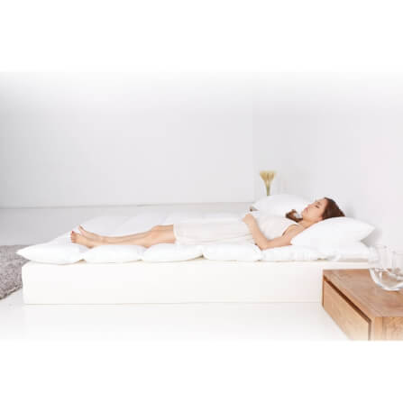 แผ่นรองนอน 5 ฟุต mr.big CloudComforter Topper ท็อปเปอร์เส้นใยนอนสบายแบบไร้จุดกดทับ สีขาว_6