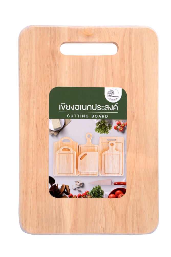 เขียงไม้ยางพารา ลิงโก้ จัมพ์, 9x13x0.59 นิ้ว
