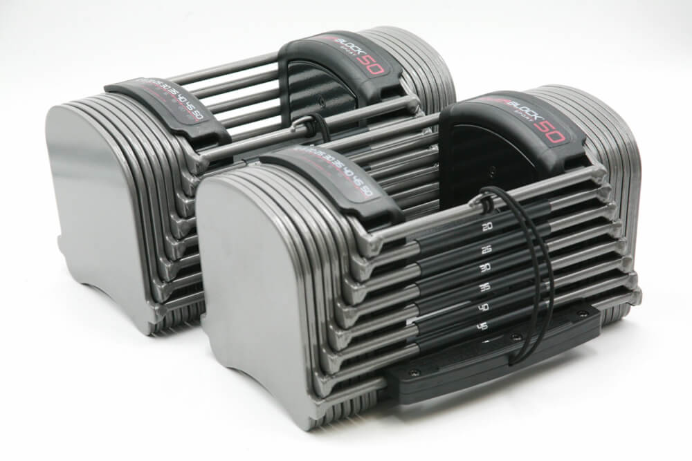 ดัมเบลปรับน้ำหนักได้ POWERBLOCK น้ำหนัก 4 - 22 กิโลกรัม 1 คู่