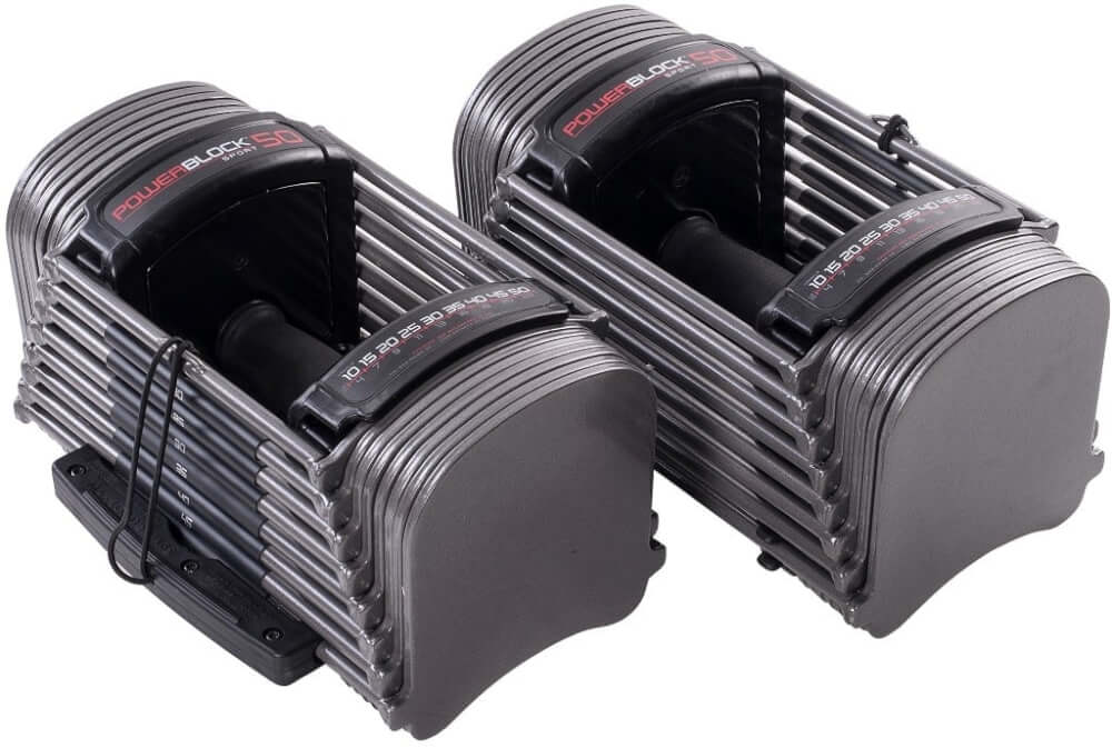 ดัมเบลปรับน้ำหนักได้ POWERBLOCK น้ำหนัก 4 - 22 กิโลกรัม 1 คู่