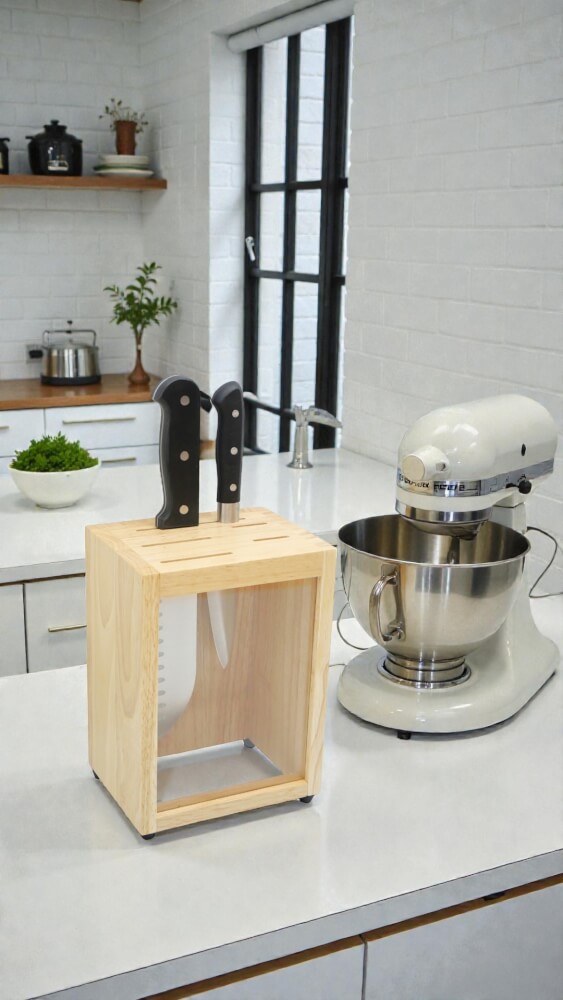 กล่องเสียบมีดหน้าอะคริลิคใส THEWOOD 'S TALE