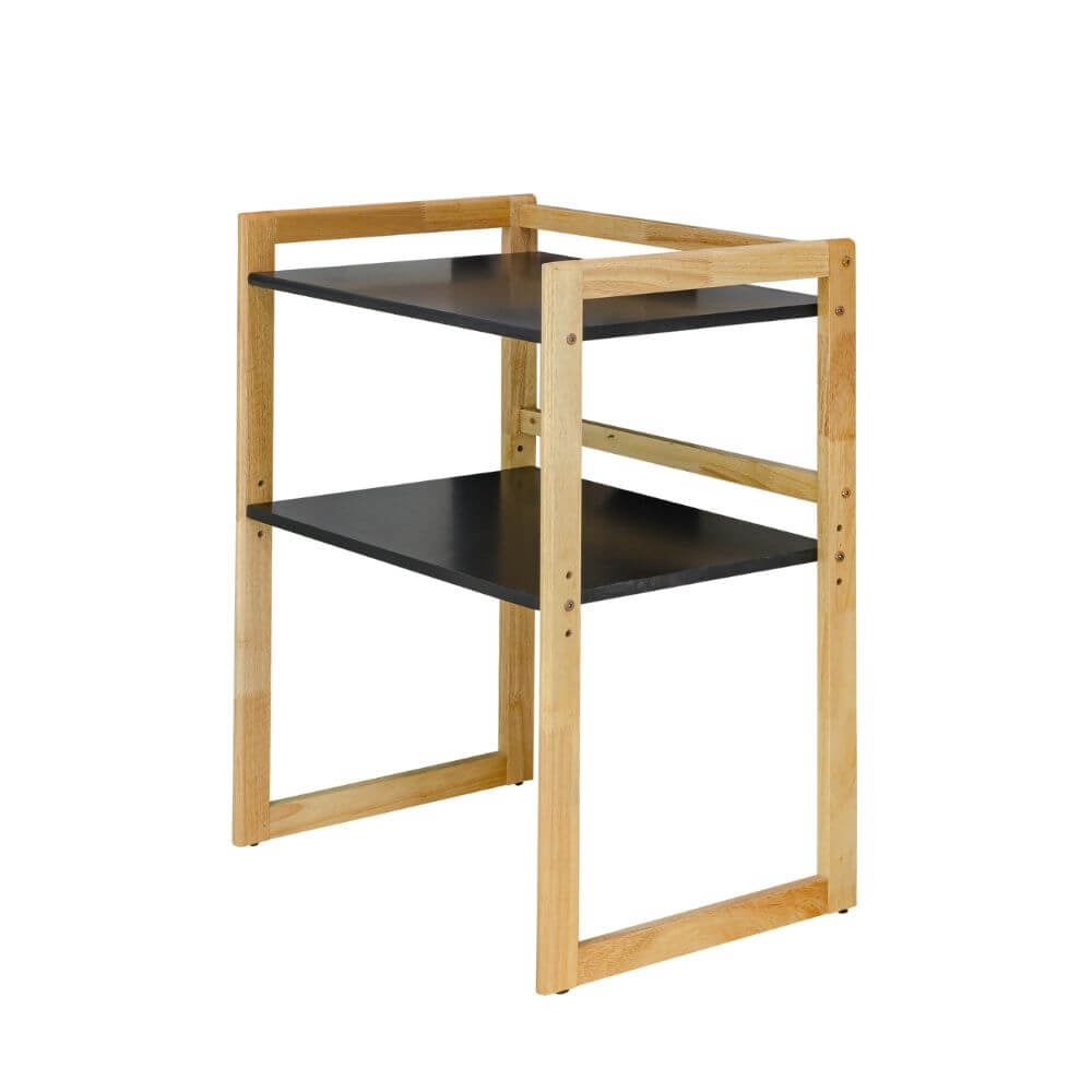 ชั้นวางไมโครเวฟ EVERGREEN FURNITUR SDDS-HN 59*44*76 CM สีไม้ธรรมชาติ ขอบเหลี่ยม