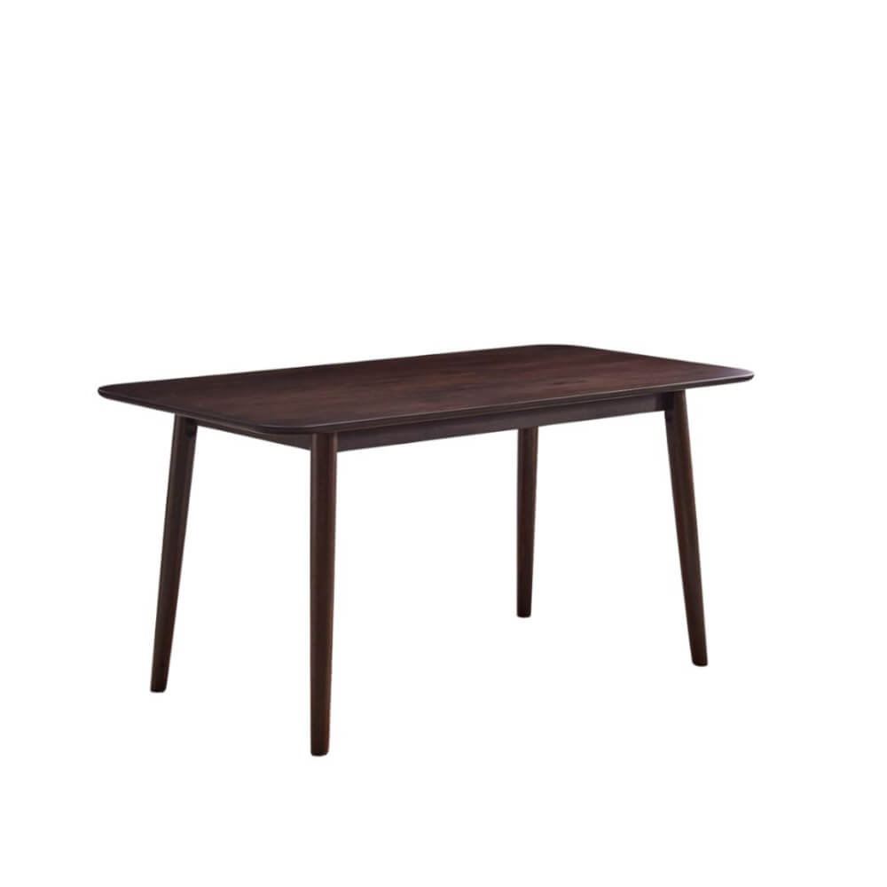 โต๊ะทานอาหารไม้ยางพารา EVERGREEN FURNITURE 120X74X74 ซม. สีน้ำตาลเข้ม