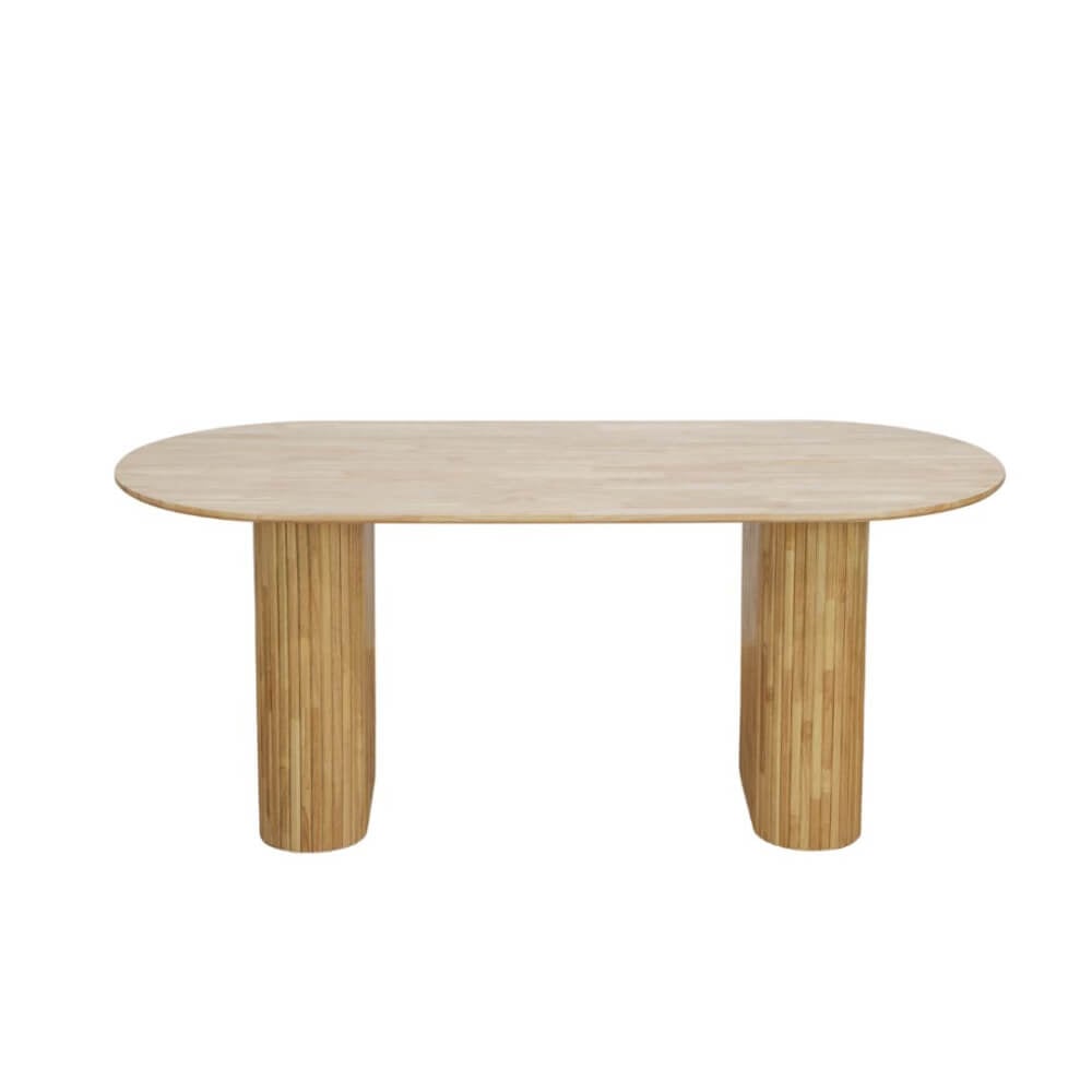 โต๊ะทานอาหาร EVERGREEN FURNITURE 180 X 80 X 74 ซม. สีไม้ธรรมชาติ