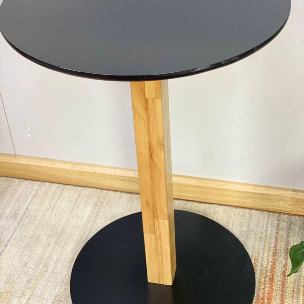 โต๊ะกลมฐานกลม EVERGREEN FURNITURE CT 60X60X74 ซม. สีดำ