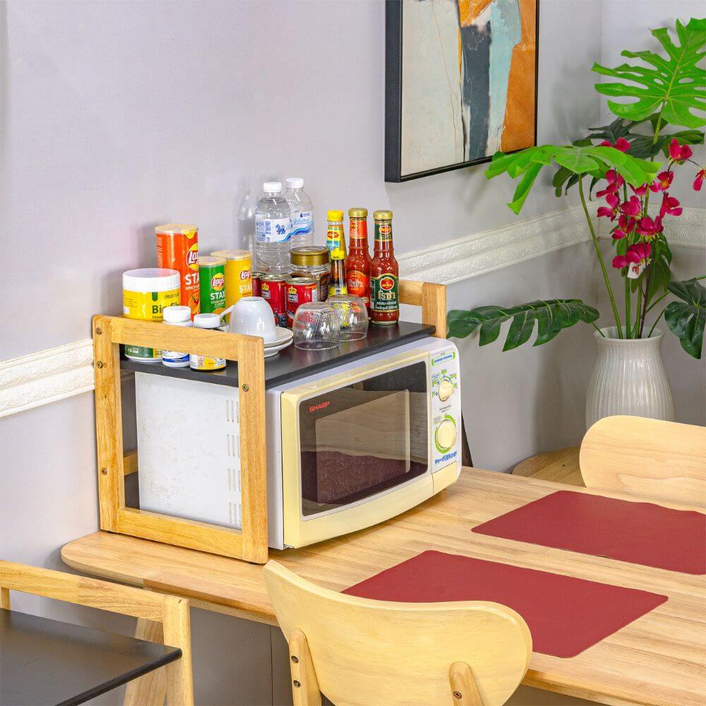 ชั้นวางไมโครเวฟ EVERGREEN FURNITUR SDTS-HN 52*37*36 CM สีไม้ธรรมชาติ ขอบเหลี่ยม_3