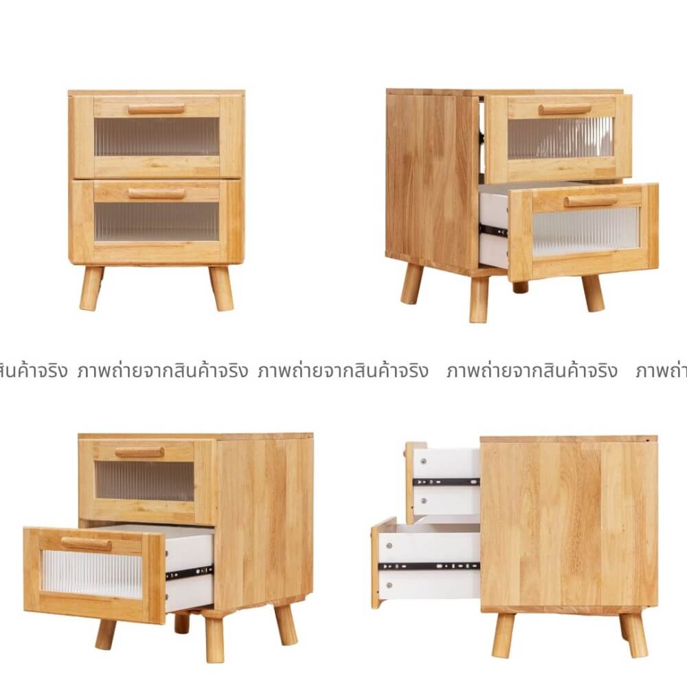 ตู้ข้างเตียง  EVERGREEN FURNITUR G-4364-3-R30-WR 40X40X50 ซม. สีไม้ธรรมชาติ_3