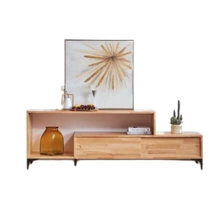 ตู้วางทีวี EVERGREEN FURNITURE  G-1840-2  180X40X45  สีน้ำตาลธรรมชาติ_0
