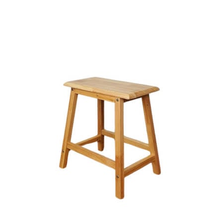 เก้าอี้บาร์ ไม้ยางพาราแท้ เก้าอี้สตูล EVERGREEN FURNITURE STC-18 43X23X45 CM. สีไม้ธรรมชาติ_0