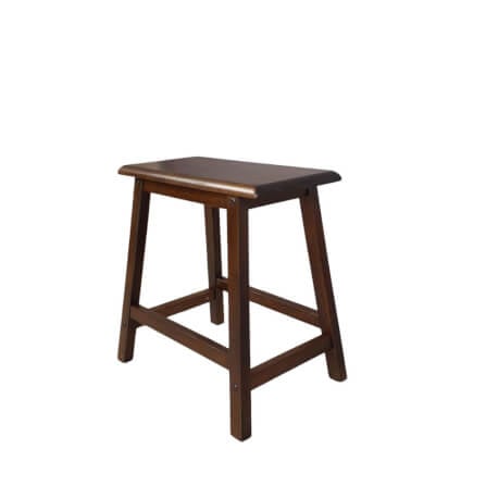 เก้าอี้บาร์ ไม้ยางพาราแท้ เก้าอี้สตูล EVERGREEN FURNITURE STC-18 43X23X45 CM. สีน้ำตาลเข้ม_0