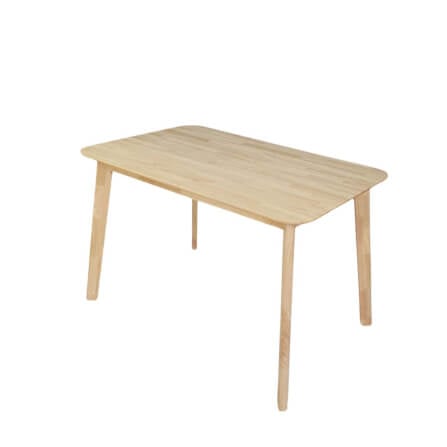 โต๊ะทานอาหารไม้ยางพารา EVERGREEN FURNITURE 150X80X74 ซม. สีน้ำตาลธรรมชาติ_0
