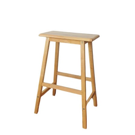 เก้าอี้บาร์ ไม้ยางพาราแท้ เก้าอี้สตูล EVERGREEN FURNITURE STC-29 43X23X73 CM. สีไม้ธรรมชาติ_0