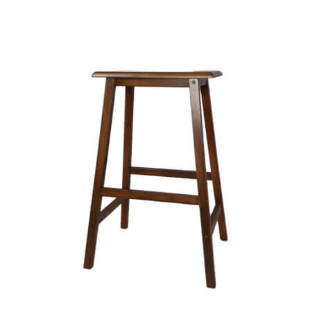 เก้าอี้บาร์ ไม้ยางพาราแท้ เก้าอี้สตูล EVERGREEN FURNITURE STC-29 43X23X73 CM. สีน้ำตาลเข้ม_0